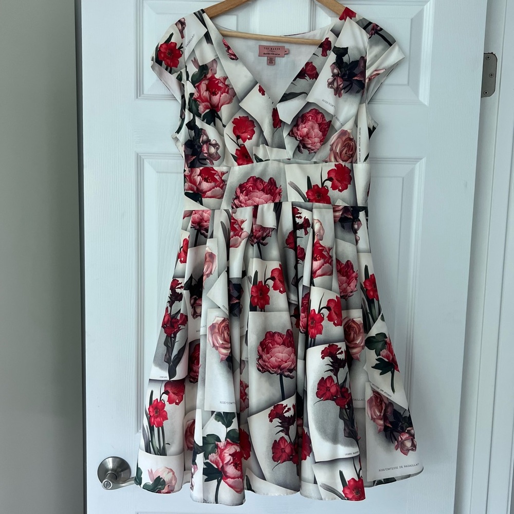 Ted Baker Bequii roses postcard dress 3